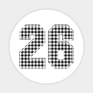 Plaid Number - 26 - Dark Magnet